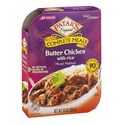 Patak's Tastes Of India Complete Meals Butter Chicken With Rice Murgh Makhani Medium