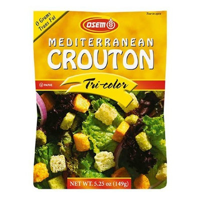 Osem Mediterranean Tri-Color Croutons, 5.25-Ounce Packages (Pack of 8)