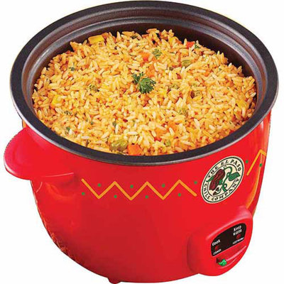 Sensio El Paso 10-Cup Rice Cooker, Red