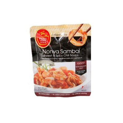 Prima Taste Nonya Sambal (sweet and Spicy Chili Sauce), 2.8-Ounce Pouches (Pack of 12)