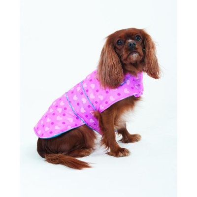 Fashion Pet Lookin Good Heart Puffy Blanket Coat for Dogs, Large