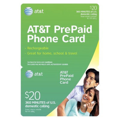 AT&T $20 Flat Rate Phone Card