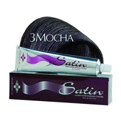 Satin Dark Mocha Brown Hair Color - 3