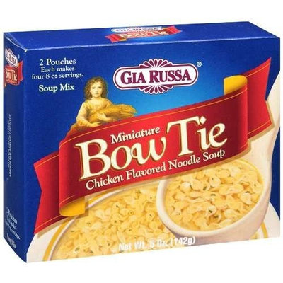 Gia Russa Miniature Bow Tie Chicken Flavored Noodle Soup - 5 Ounce