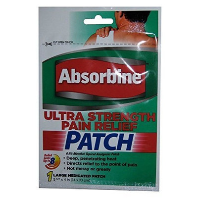 Absorbine Ultra Strength Pain Relief Patch, Large (PACK OF 3)