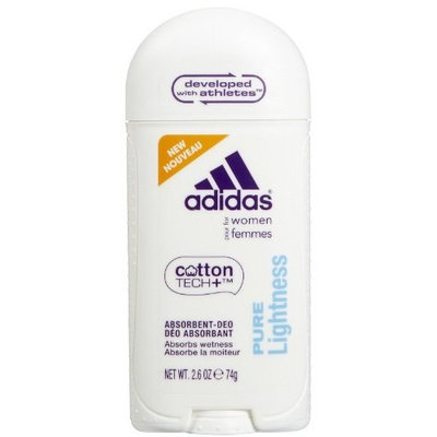 Adidas Cotton Tech Aluminium Free Women Deodorant, Pure Lightness - One 2.6 Oz Tube