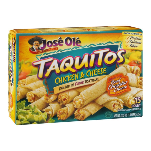 Jose Ole Taquitos Flour Tortillas Chicken & Cheese 15 CT Reviews 2019