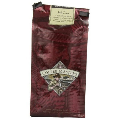Coffee Masters Flavored Coffee, Irish Creme, Whole Bean, 12-Ounce Bags (Pack of 4)