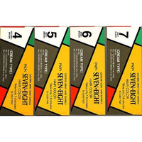 PAON Seven-Eight Hair Color #6 Dark Brown Refill - Tube 1 Color Cream 1.4 Oz - Tube 2 Oxidation Cream 1.4 Oz