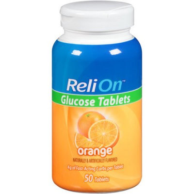 Wal-mart Store, Inc. ReliOn(tm) Orange Glucose Tablets, 50 count