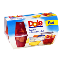 Dole Peaches In Strawberry Gel