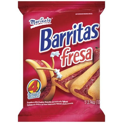 Sweet Baked Goods Barritas Strawberry Marinela Cookies, 3.74 oz, 4ct