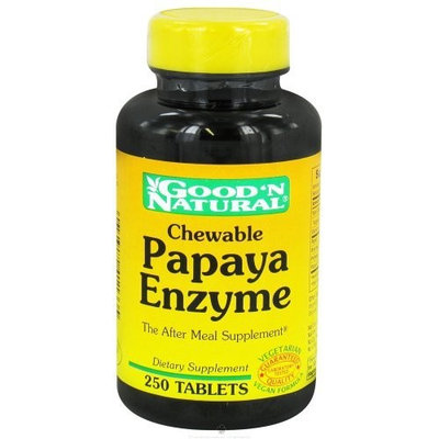 Good 'N Natural - Chewable Papaya Enzyme - 250 Tablets