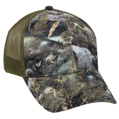 Outdoor Cap Fishouflage Camouflage Walleye Mesh Back Hat