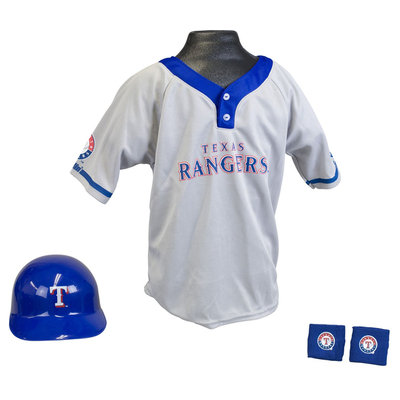 Franklin Sports 15231F13P1Z MLB Rangers Kids Team Uniform Set