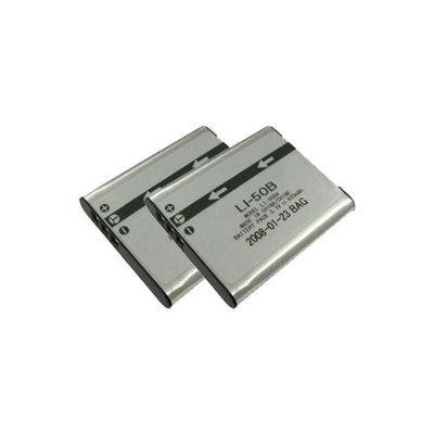 Replacement Battery for Olympus LI50B (2 Pack)