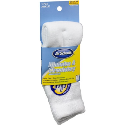Dr. Scholl's Diabetic & Circulatory Ankle Socks Medium