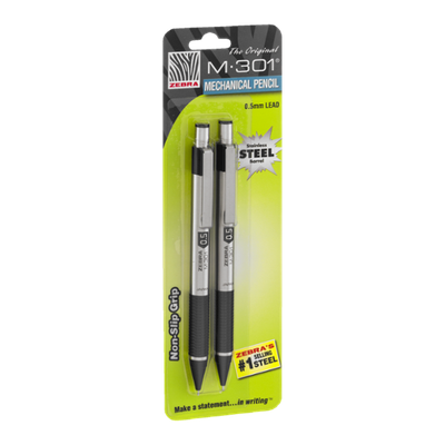 Zebra M-301 Mechanical Pencil 0.5mm Lead - 2 CT