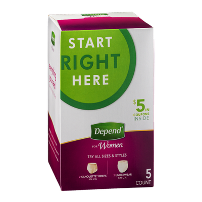 Depend for Women Kit - 5 CT