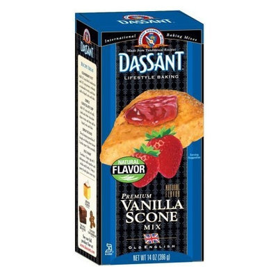 Dassant Vanilla Scone Mix, 14 Ounce Boxes (Pack of 6)