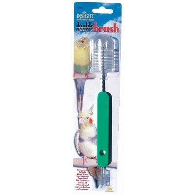 JW Pet Company Insight Double Brush Silo Cleaner, Colors Vary