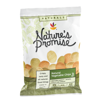 Nature's Promise Natural Vegetable Chips Vegetable Medley Potato, Tomato and Spinach