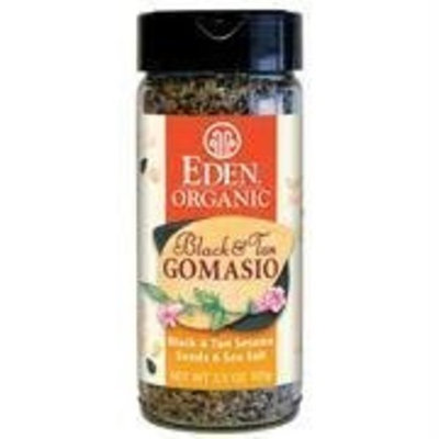 Eden Foods Organic Black & Tan Gomasio Sesame Salt 3.5 oz. (Pack of 12)
