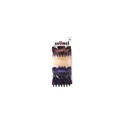 Scunci Jaw Clip 4 Count - L & N SALES & MARKETING