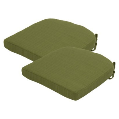 Threshold 2-Piece Outdoor Round Back Seat Cushion Set - Green