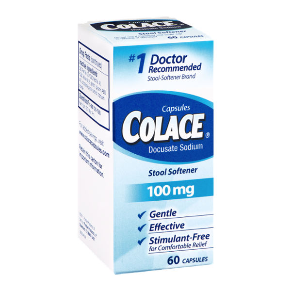 Colace Stool Softener 100mg Capsules
