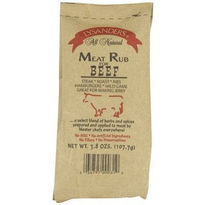 Lysander's Beef Meat Rub, 3.8-Ounce (Pack of 6)