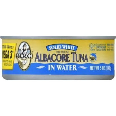 Asian Harvest Season Tuna Albacore in Water, 5 oz (Pack Of 24)