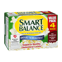 Smart Balance Smart 'N Healthy! Deluxe Microwave Popcorn - 4 CT