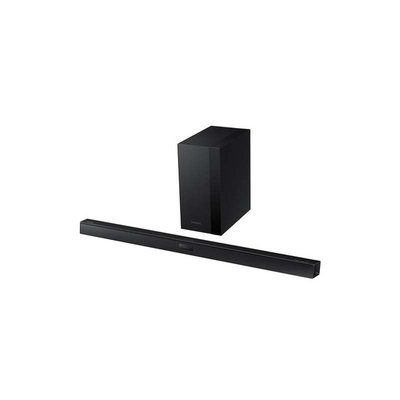 Rje Trade International, Inc. RECONDITIONED SAMSUNG 2.1 CHANNEL SOUND BAR WITH 3D SOUND AND WIRELESS BLUETOOTH SUBWOOFER-HW-HM45C