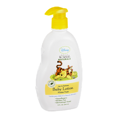 Disney Daily Renewal Naturals Top To Bottom Baby Lotion Powder Fresh