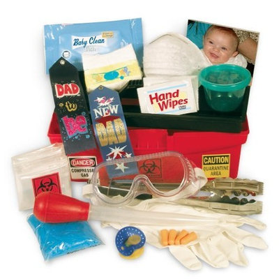Fun Stuff 4 Babies Daddy Diaper Changing Toolbox, Key Lime Green
