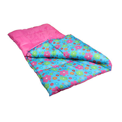 Exxcel Outdoor Youth Sleeping Bag Pink Flower - EXXOL OUTDOORS