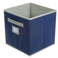 Martha Stewart Living Storage & Organizers 10-1/2 in. x 11 in. Azurite Blue Fabric Drawer 4929