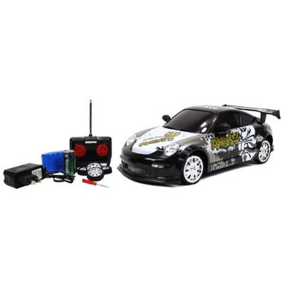 RC Drift Cars 1:18 Scale RTR Remote Control Full Function Porsche 911 GT3 / Turbo / GT2 Drift car with Graffiti (Colors May Vary) and Rechargeable Batteries