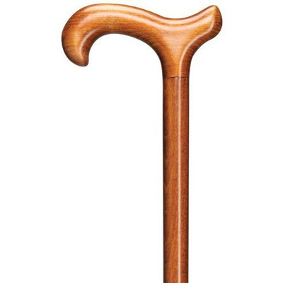 Harvy Unisex Derby Cane High Gloss Cherry Maple -Affordable Gift! Item #DHAR-9585600