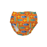 Water Wear Swim Diaper Cover in Orange Geo Surfboards Size: L/XL (12/24 Mo)