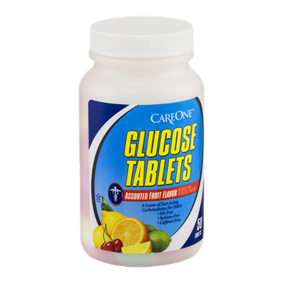 CareOne Glucose Tablets Assorted Fruit Flavor