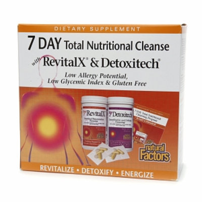 Natural Factors 7 Day Total Nutritional Cleanse with RevitalX & Detoxitech