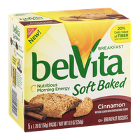 Nabisco belVita Breakfast Biscuits Soft Baked Cinnamon