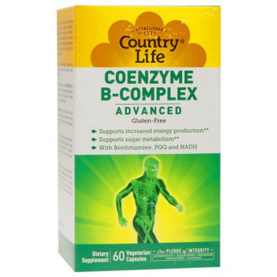Country Life Coenzyme B-Complex Advanced, Gluten-Free, Veggie Capsules