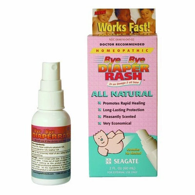 Seagate Bye Bye Diaper Rash (topical spray), 2-Ounce Bottles (Pack of 2)