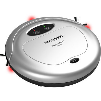 Techko Maid RV668-S Robotic Vacuum High Speed Sweeper and Mop Machine, Silver