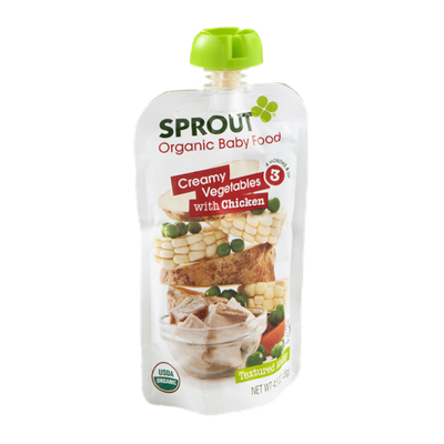 Sprout Organic Baby Food Creamy Vegetables with Chicken