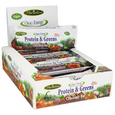 Paradise Herbs - Orac-Energy Protein & Greens Chocolate - 12 Bars