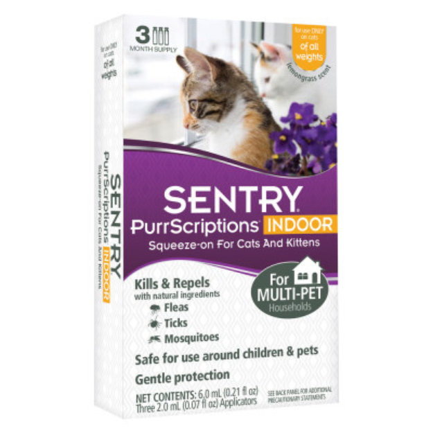 Sentry SENTRY Purrscriptions Indoor SqueezeOn Flea and Tick Reviews 2019